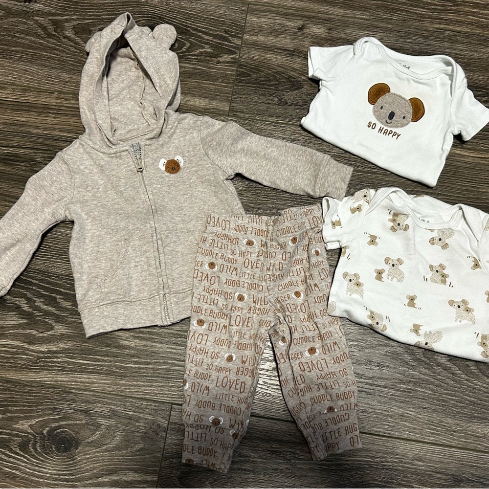 Adorable Baby Outfit Set with Koala Design